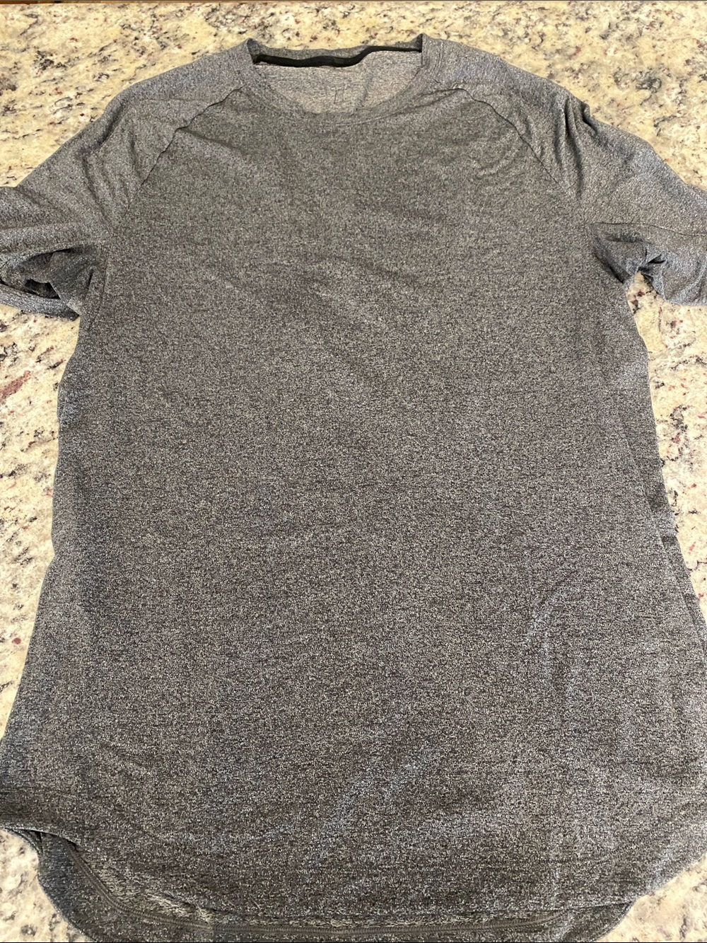 Lululemon men’s Heathered Gray Athletic Tee